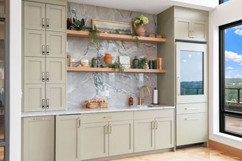 The Tea Room, a reservable community amenity at Lilia Apartments in Lilydale, MN 55118